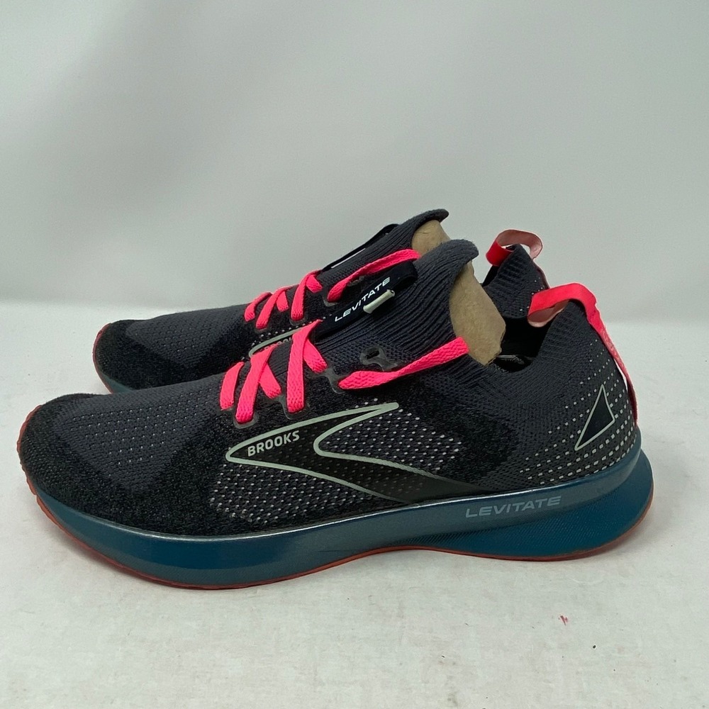 Brooks Levitate StealthFit 5 Womens 8.5 Black Running Shoes 1203591B067